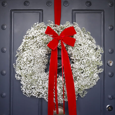 Snowball Designer White Wreath